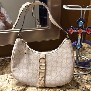 GUESS Cream Shoulder Bag